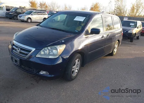 2006 Honda Odyssey Ex из США, поврежденный, VIN 5FNRL38476B084609